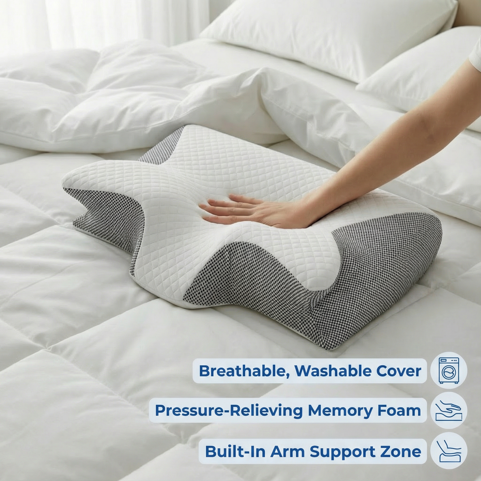 Menoola AlignCloud™ Contour Pillow